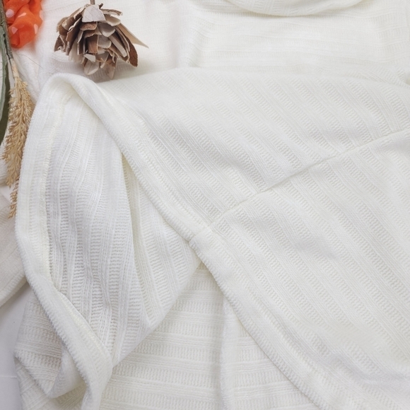 J.jill Cream White Cowl Neck Oversive Fit Sweater Sz L - Picture 8 of 11